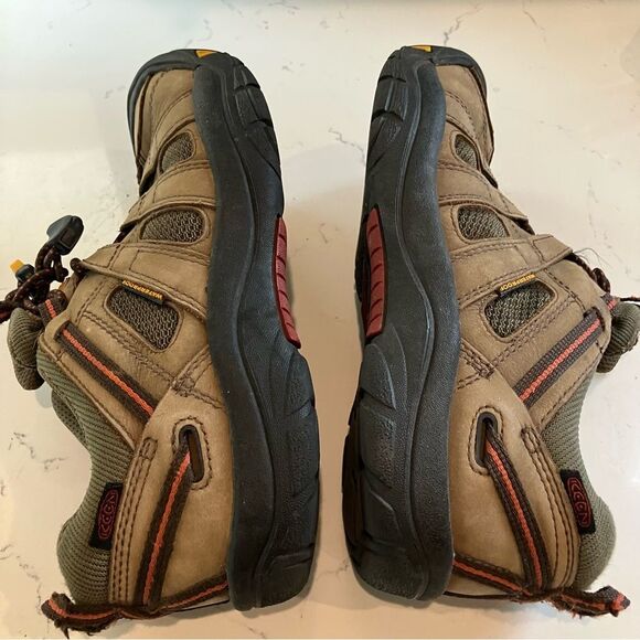 Keen Flint Hiking Shoes Men's 6 US Brown Tan Waterproof Leather Trail 39 EUR - Picture 6 of 12